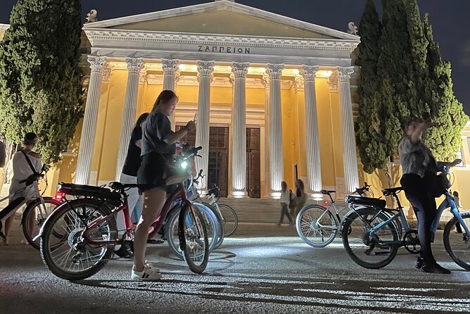 Electric Bike Tour of Athens by Night - The Roman Agora and a look toward the Ancient Agora