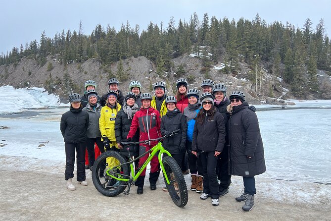 Electric Fat Biking Adventure in Banff | Small Group Adventure - Spray River Trail and a less common hotel viewpoint