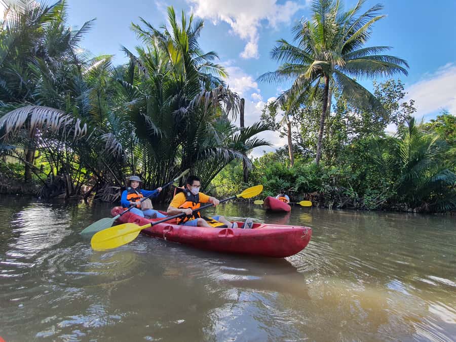 Explore Bangkok jungle by bike, kayak & boat - small group - Forty to fifty minutes by kayak