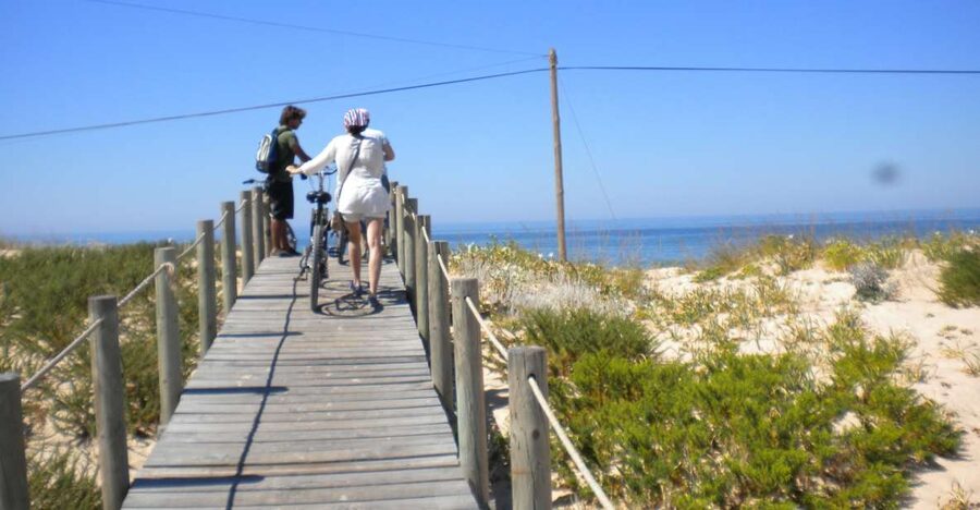 Faro Bike Tour through the Beautiful Ria Formosa - Reaching Praia de Faro