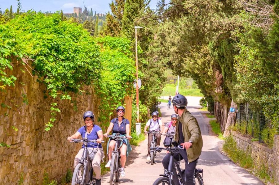Fiesole E-Bike Tour with Olive Oil Tasting or Pool & Chill - The easier ride back to Florence