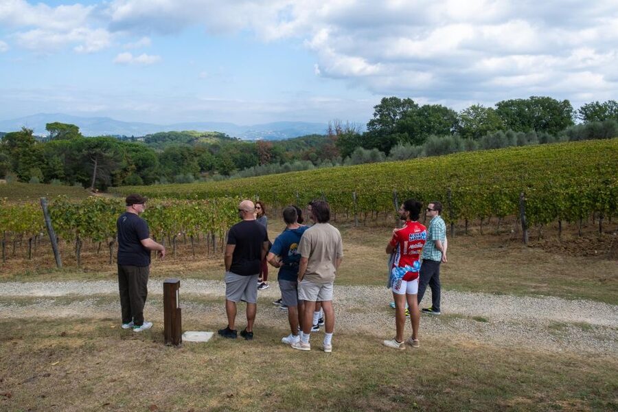 Florence: Chianti E-Bike Tour with Tuscan Lunch & Winery - The viewpoint stop and the Chianti hills
