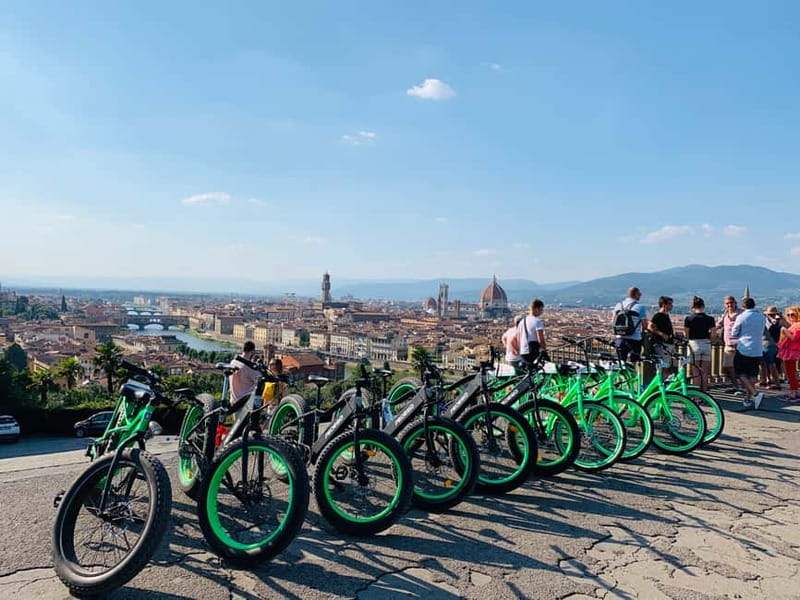Florence: Guided E-Bike Tour to Piazzale Michelangelo - Riding up to Piazzale Michelangelo