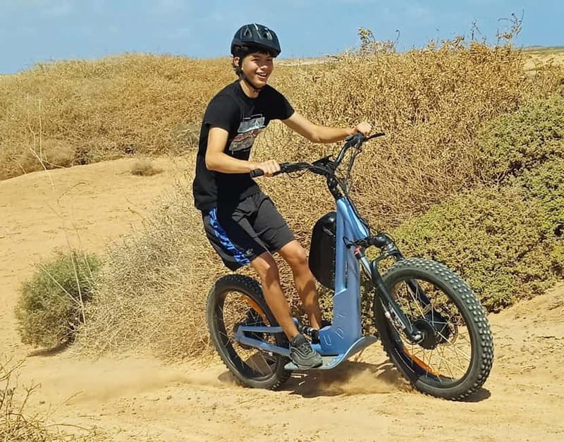 From Corralejo: Fuerteventura Guided E-Bike/E-scooter Tour - Getting comfortable before the 30-kilometer ride