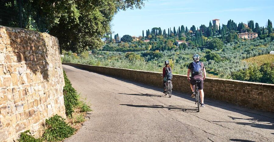 From Florence: Tuscan Hills Biking with Farm Tour and Lunch - Two hours through olive groves and vineyards
