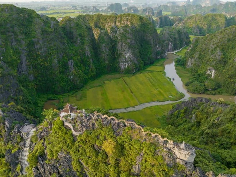 From Hanoi: Hoa Lu, Tam Coc, Mua Cave & Cycling in Ninh Binh - Tam Coc from the river