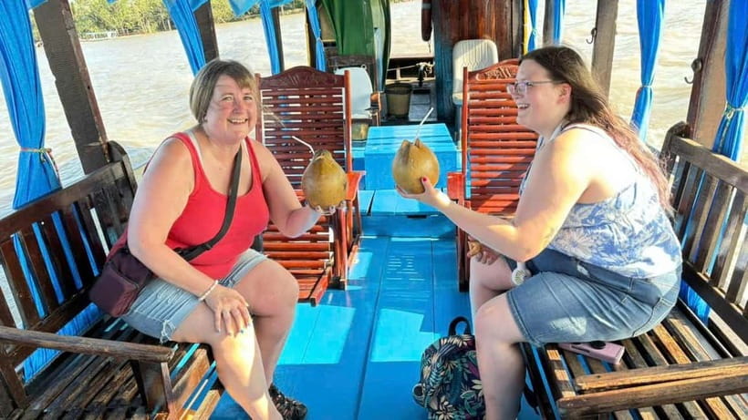 From Ho Chi Minh: Cai Be Boat & Bike Mekong Delta Experience - A sampan through the coconut canals