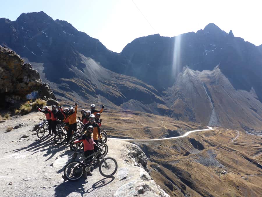 From La Paz: The World's Most Dangerous Road Biking Tour - From La Paz to the cold heights of La Cumbre
