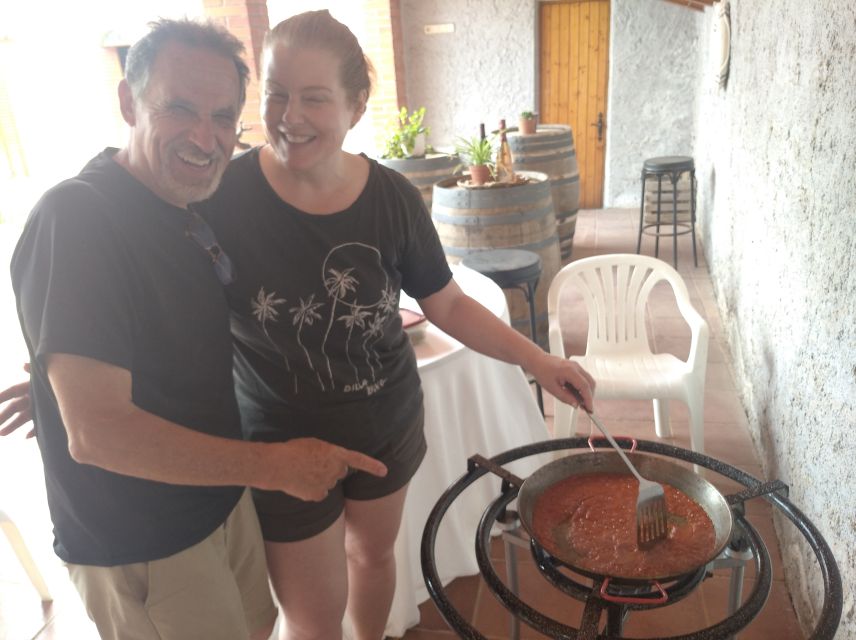 From Sitges: Paella Masterclass, Bike Ride and Winery Visit - Cycling roughly 15 kilometers through Catalan wine country