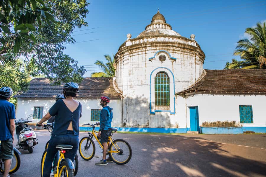 Goa: Old Goa and Divar Island E-Bike Tour with Snacks - Old Goa’s churches and Portuguese-era monuments