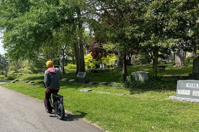 Guided Asheville E-bike Tour of River Arts, Mountains and Murals - Returning through Carrier Park and its unusual past