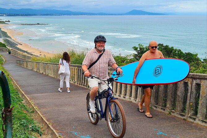 Guided Electric Bike Rides on the Basque Coast - Bidart’s square, church, and pelota court