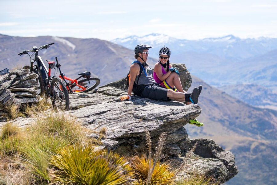 Guided Mountain E-bike Tour - Ride to the Sky - Climbing through private farm country