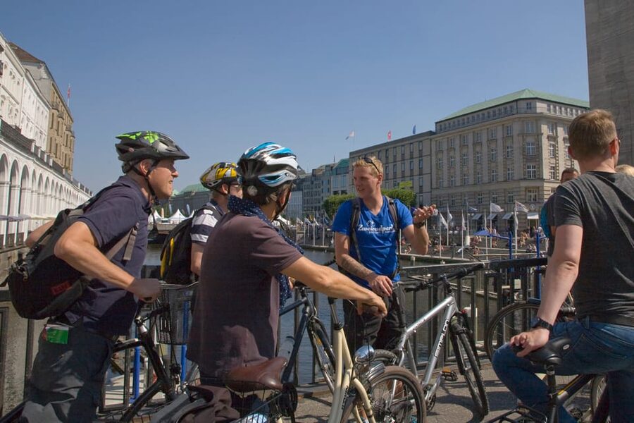 Hamburg: Guided Bike Tour - St. Michael’s and the Portuguese Quarter