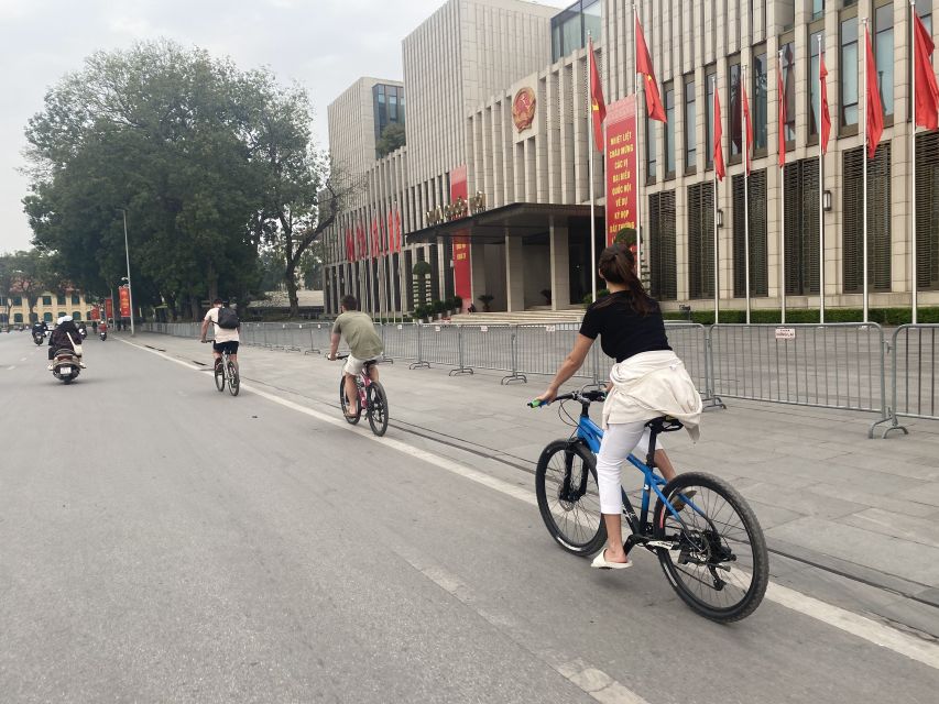 Hanoi: Bike Tour Through Hidden Gems and Banana Island - Train Street, city landmarks, and flexible timing
