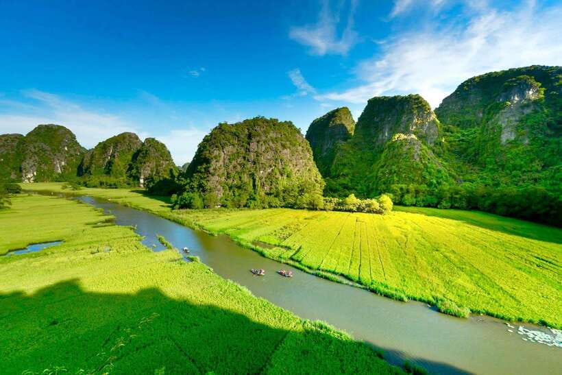 Hanoi: Ninh Binh, Tam Coc, Mua Cave & Hoa Lu with cycling - Tam Coc by boat, the day’s best scenic section