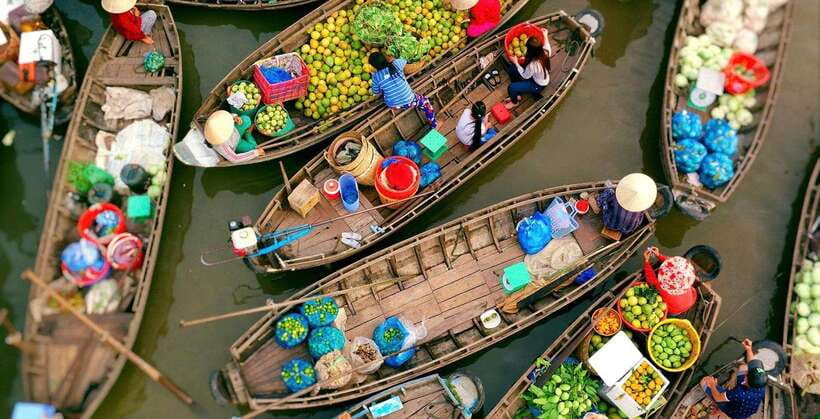 HCM: 2-Day Mekong Floating Market with Cooking & Bike Ride - Day one begins with Vinh Trang Pagoda