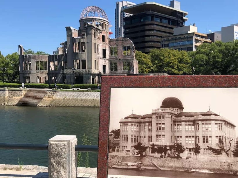 Hiroshima: City and Miyajima Bike and Boat Tour - Hiroshima Castle and the city before the bombing