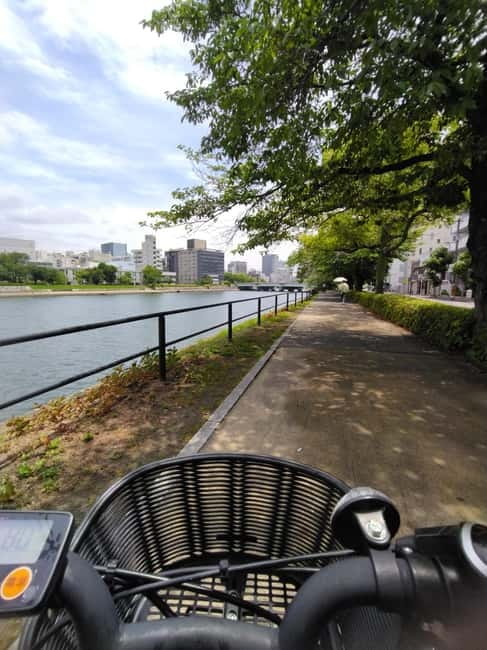 Hiroshima: Peace Park, Castle, and Mitaki Temple E-Bike Tour - Starting across from the Atomic Bomb Dome