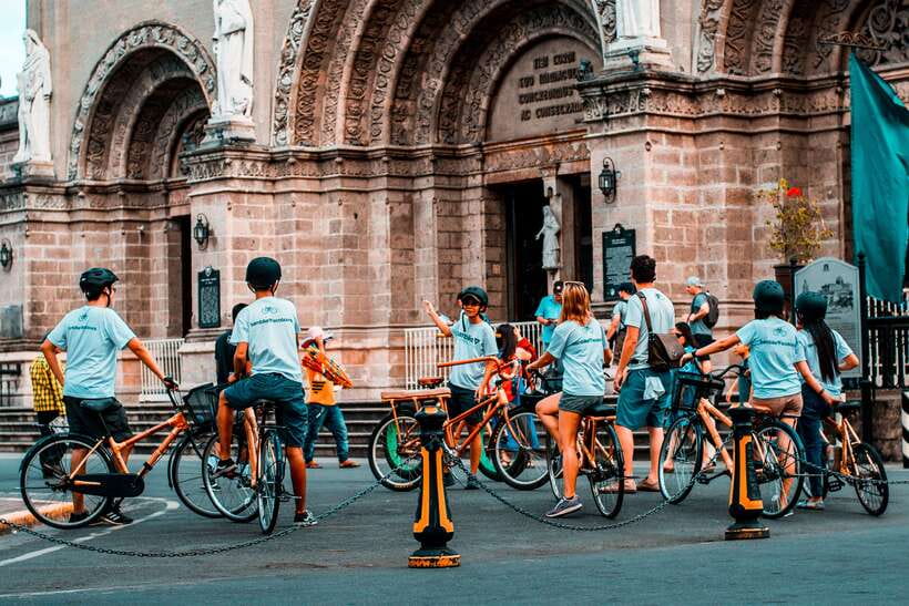 Intramuros, Manila: Historical Bamboo Bike Tour - San Agustin Church closes the historic circuit