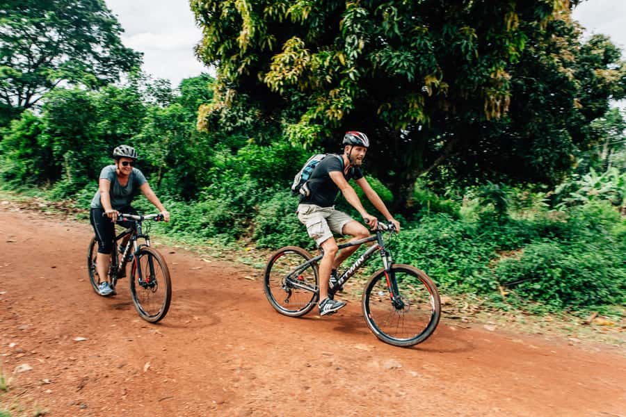 Kampala: Lake Victoria Island Cycling Tour - Picking up a mountain bike for village roads