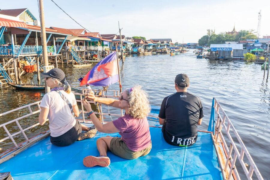 Kampong Phluk: Floating Village Sunset Bike Tour or E-Bike - Sunset Over Tonle Sap Lake