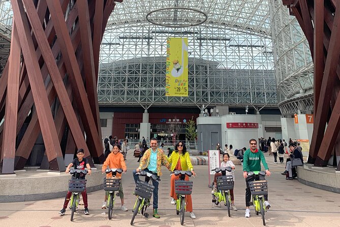 Kanazawa Half Day E-bike Tour - Starting under the Kanazawa Station overpass