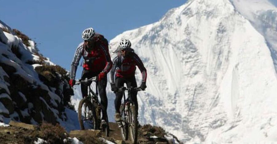 Kathmandu and Surrounding Full-Day Mountain Biking Tour - Leaving Thamel for the Kathmandu Valley