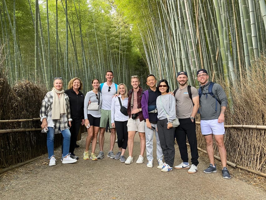 Kyoto: Full-Day City Highlights Bike Tour with Light Lunch - Arashiyama Bamboo Grove: beautiful, brief, and busy