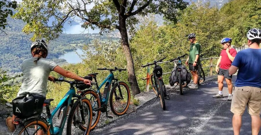 Lake Como to Lake Lugano: E-Bike Three Panoramic Lakes - Starting above Menaggio