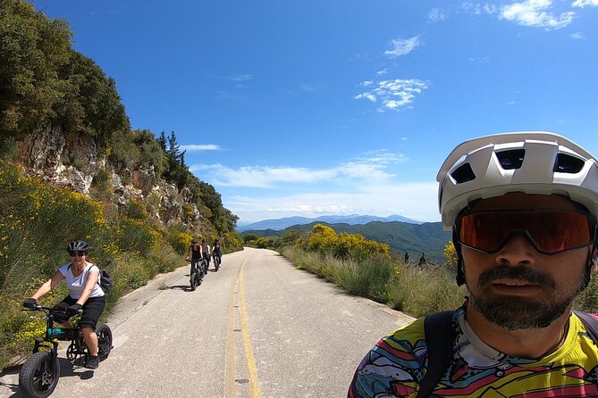 Lefkada: Mountain Gems Electric Fat Bicycle Tour & Tasting - Vafkeri brings quiet lanes and broad views