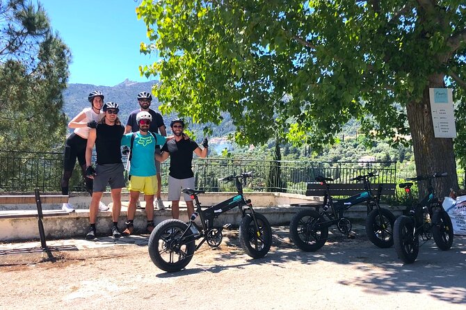 Lefkada: Mountain Gems Electric Fat Bicycle Tour & Tasting - The final climb rewards steady riders