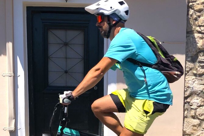 Lefkada: Mountain Gems Electric Fat Bicycle Tour & Tasting - Karya begins and ends the ride