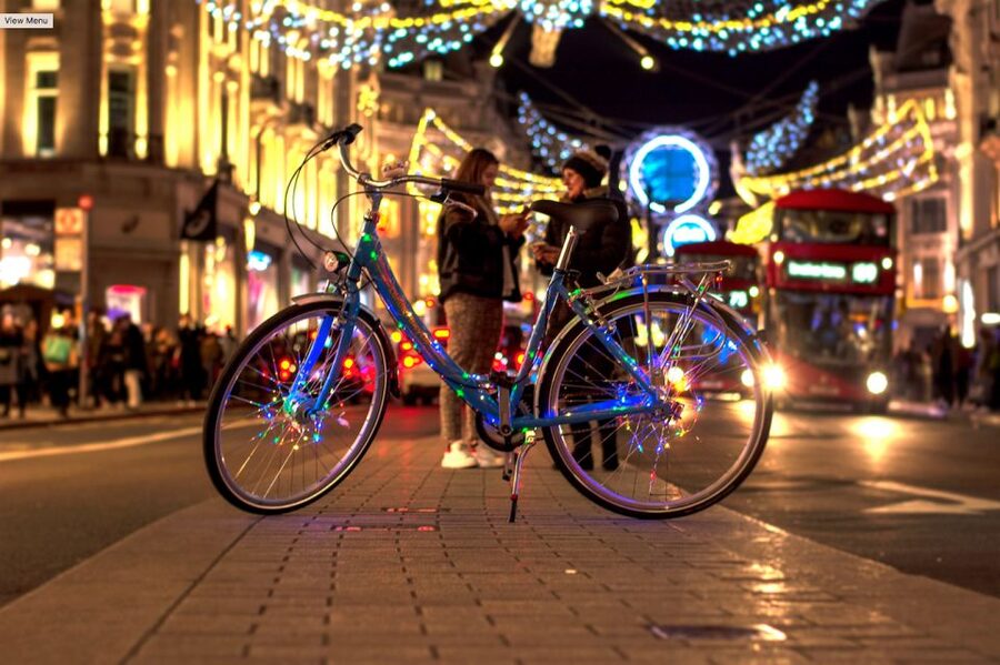London Christmas Lights Bike Tour - Big Ben, Parliament, and the London Eye