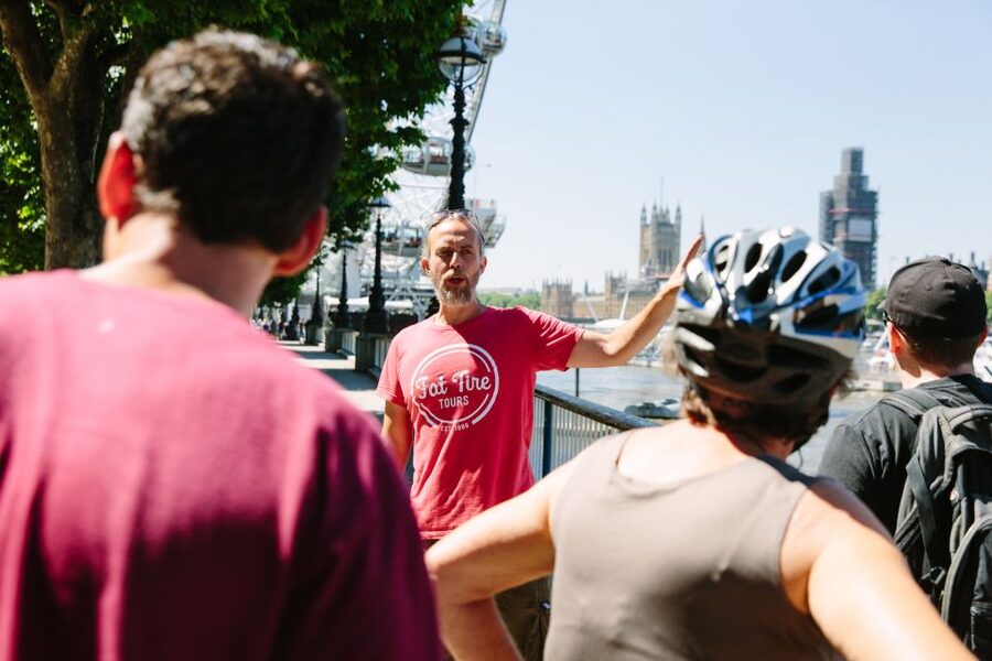 London: City Highlights Guided Bike Tour - The London Eye and skyline views