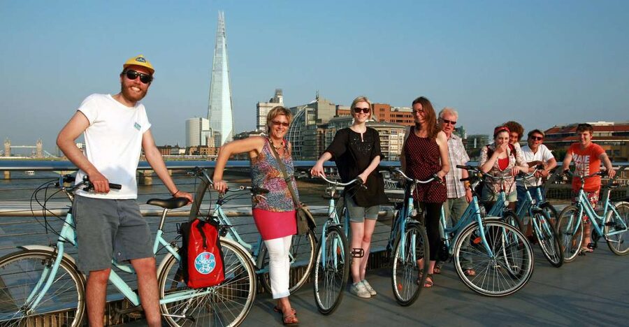 London: Guided Bike Tour of Central London - Crossing the Thames near Westminster Abbey