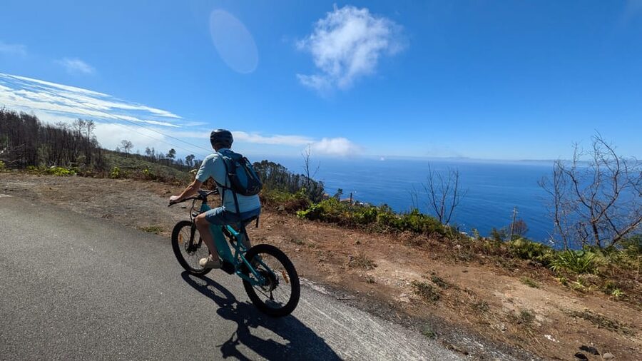 Madeira West coast: Guided Sightseeing E-Bike Tour - Starting in Prazeres among pine and eucalyptus