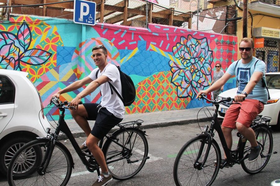 Madrid: Street Art Bike Tour - Alonso Martinez and the First Boa Mistura Work