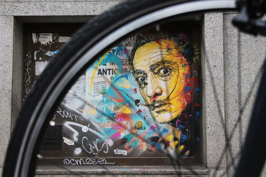 Madrid: Street Art Bike Tour - Meeting at C/Montera 32