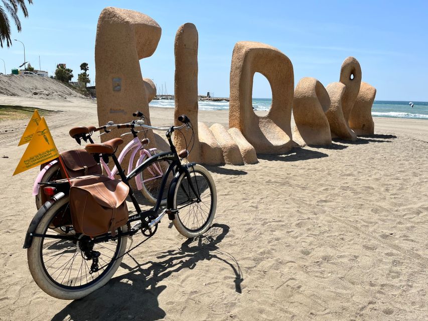 Malaga: Bike Rental for City Discovery Route & Beaches - Beaches, sunsets, and Peñón del Cuervo