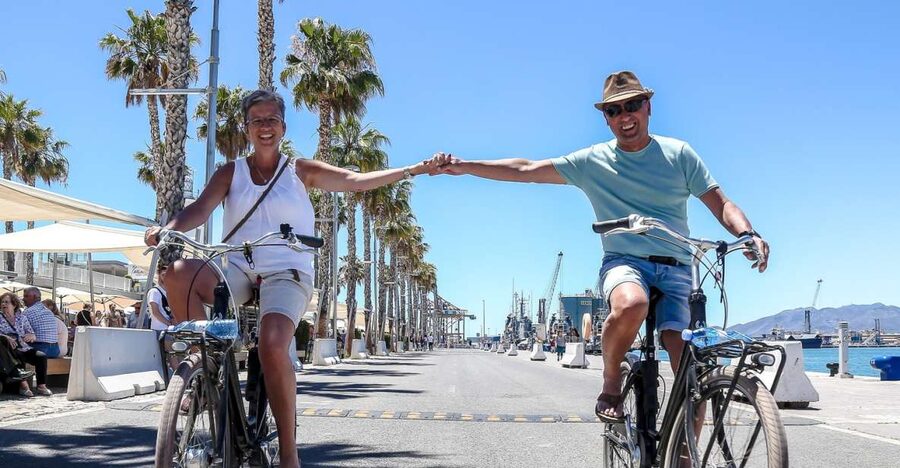 Malaga Bike Tour - Old Town, Marina & Beach - Old town stories, Picasso, and Atarazanas Market