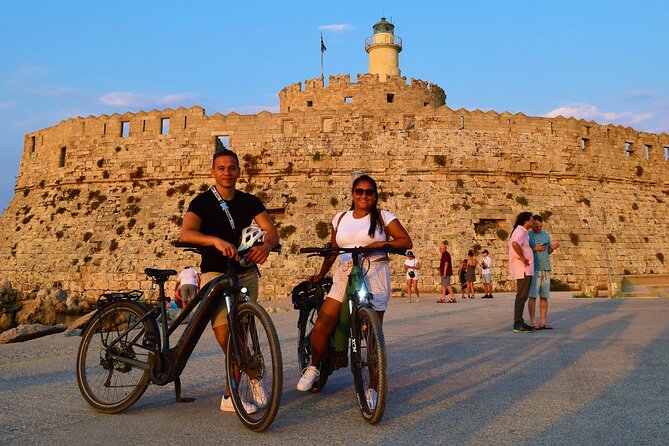 Mediaeval Rhodes E-bike Highlights Photo Tour Morning/Sunset - Riding the old moat and city walls