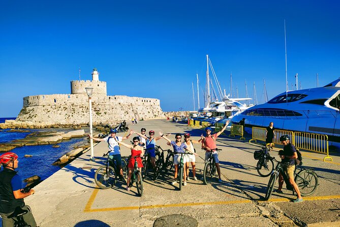 Mediaeval Rhodes E-bike Highlights Photo Tour Morning/Sunset - Mandraki Harbour and the lost Colossus
