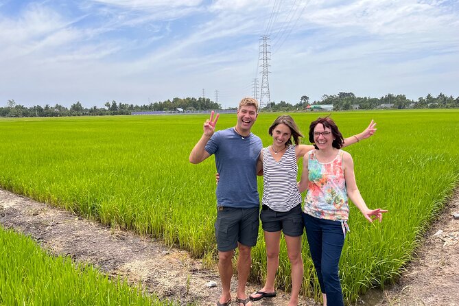 Mekong Day Trip Explore Village Bicycle CookingClass Group 12 Pax - The Tien River and local music