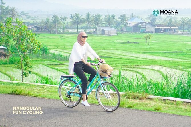 Menoreh Village Cycling - Pedaling through rice fields and riverside paths