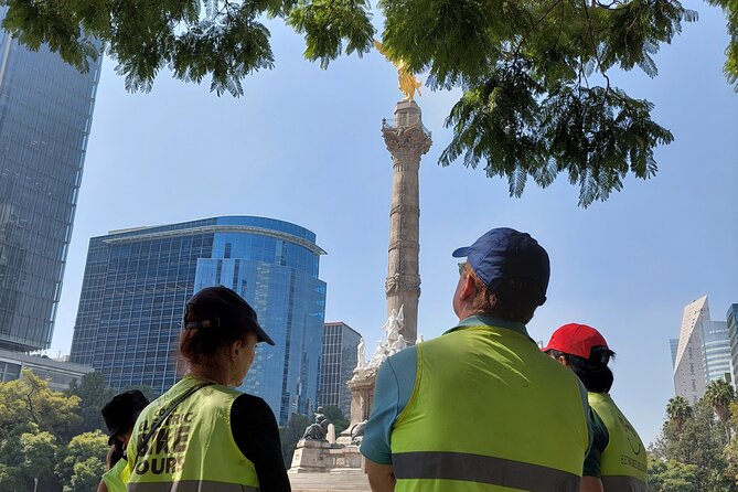 Mexico City E-Bike Tour with a taco and churros stop - Monumento de la Revolución and Alameda Central