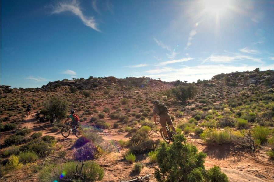 Moab: Mountain Bike Half Day Tour - Bikes, helmets, snacks, and the water question