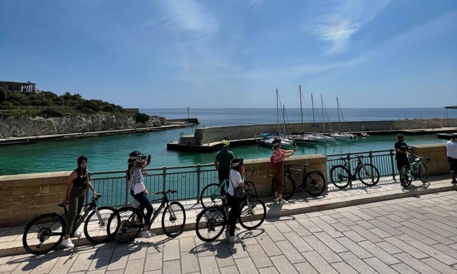 Monopoli: E-Bike Tour with Sandwich and Wine - Riding south toward Capitolo’s beaches