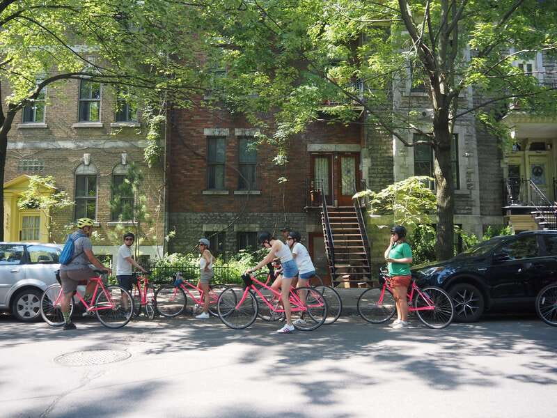 Montreal: Non Touristy Pink Bike Tour - History told from the saddle