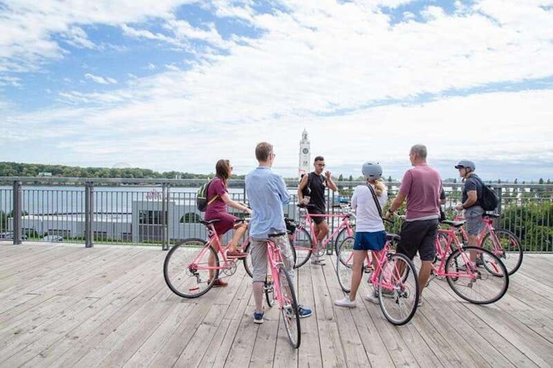 Montreal: Non Touristy Pink Bike Tour - Lunch adds practical value